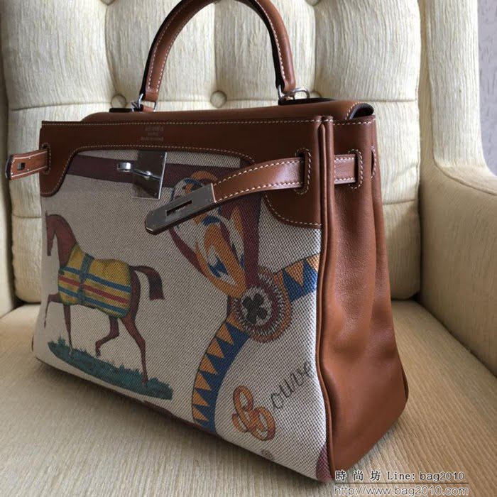 HERMES愛馬仕 凱莉包 Hermes Kelly32cm手工縫製 時尚手提包  Ama1052